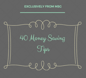40 Simple Money Savin Tips