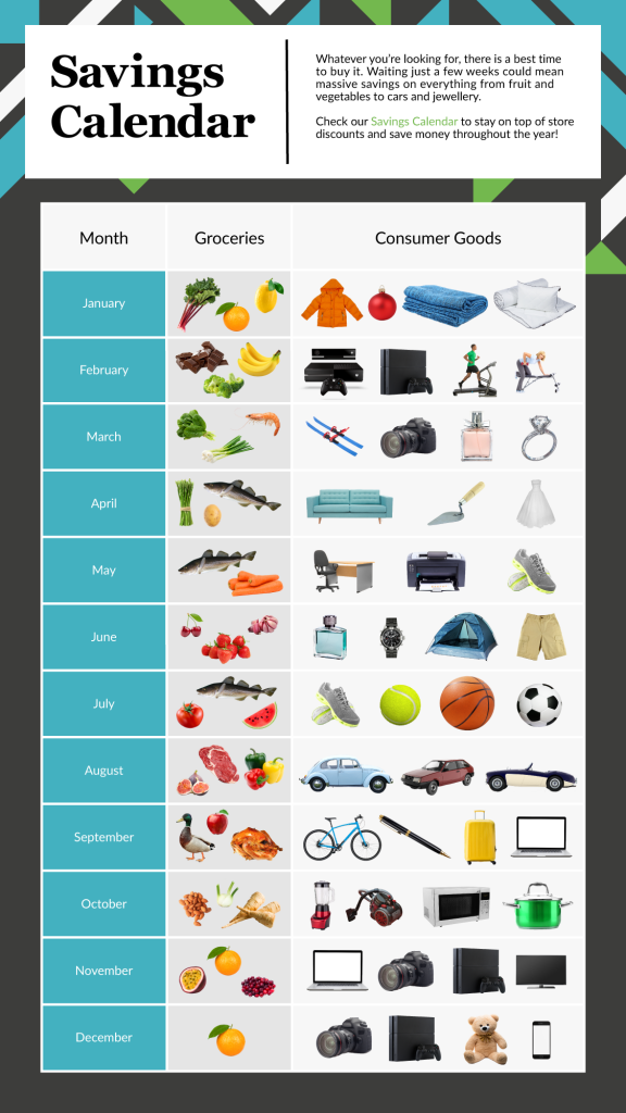 all year money saving calendar