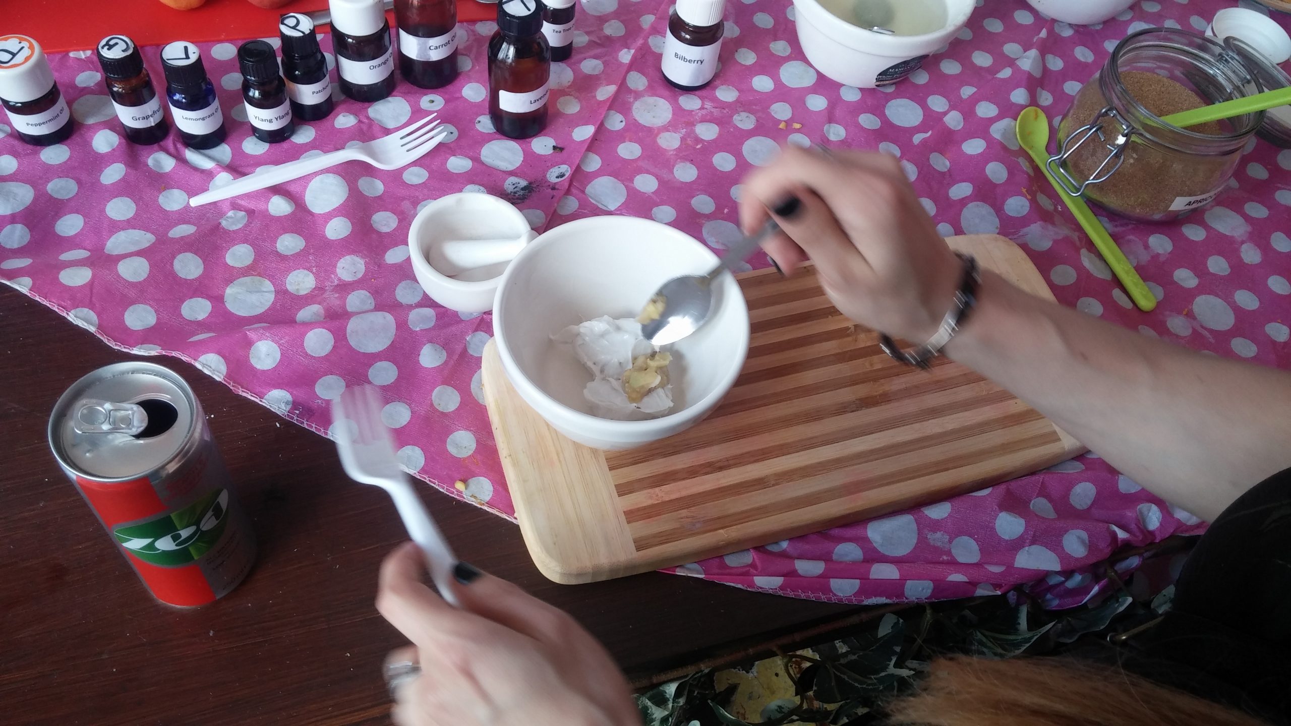 Mixing a face mask with 7th heaven