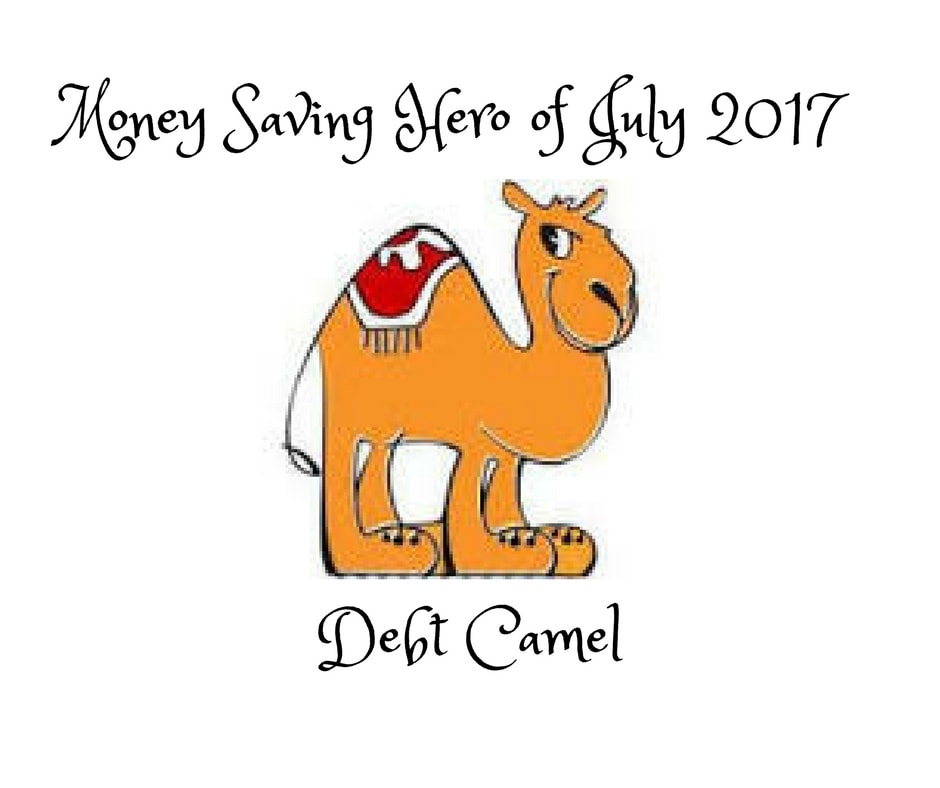 Money Saving Hero of July 2017 - Debt Camel