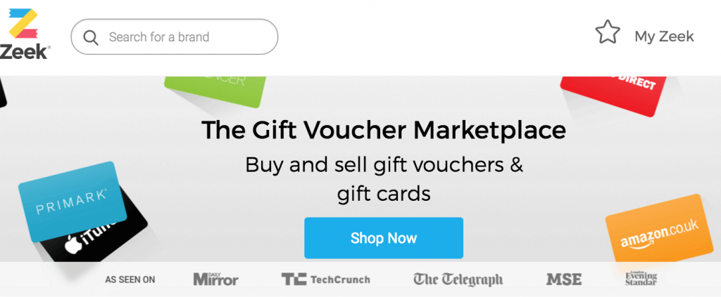 Buy and sell gift vouchers and gift cards