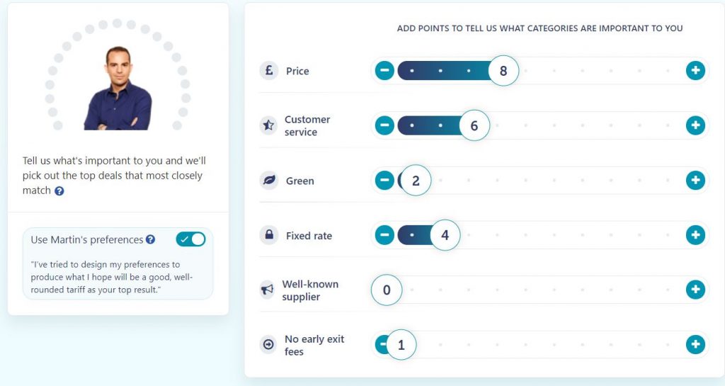 Martins utility switching criteria
