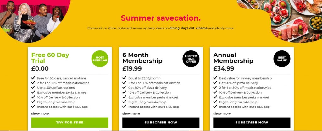 Tastecard worth it or not?