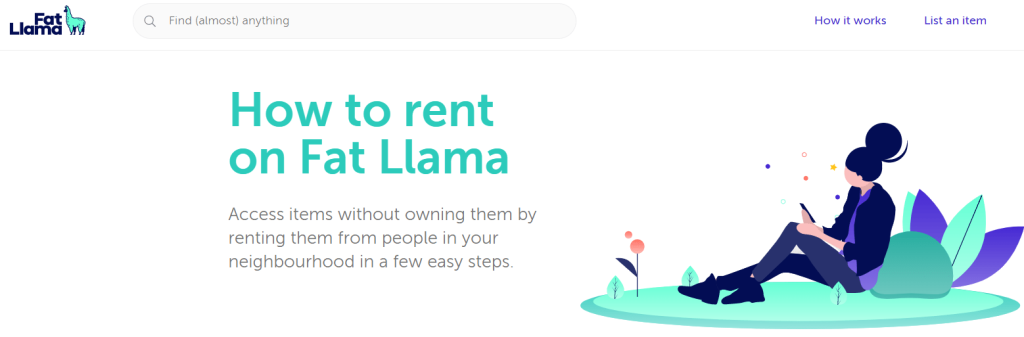 Fat Lama Fat Lama rent almost anything to extra money from what you own