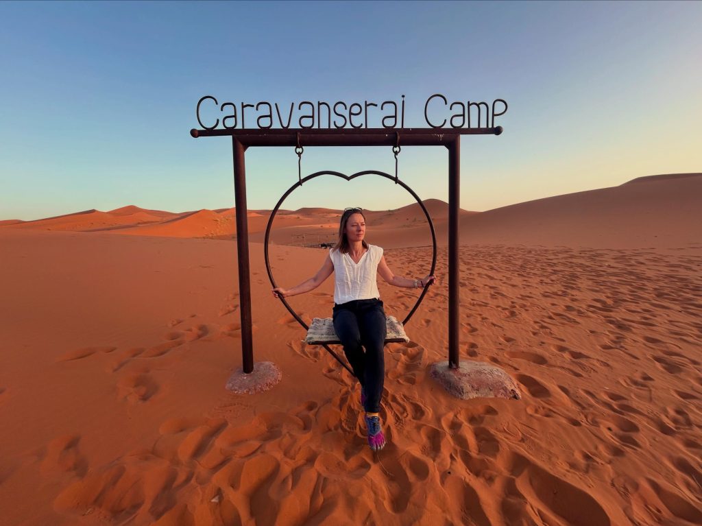 Marrakech on a Budget: A 7-Day Itinerary (Medina, Sahara & Everything In Between) swing at camp
